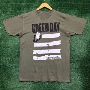 Green Day American Idiot Album Punk Rock Band T-Shirt Size Large